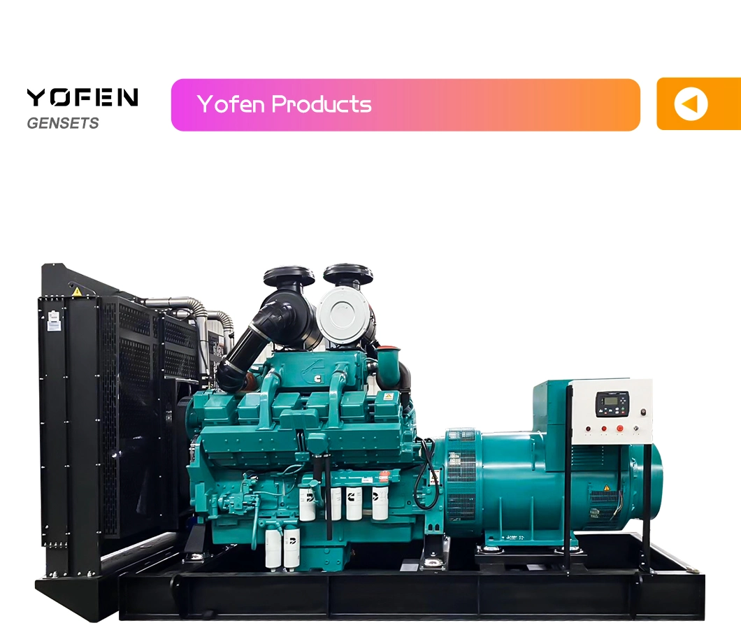 Cummins 750kw 937.5kVA Cylinders DC Home Use Diesel Generator of Yfs