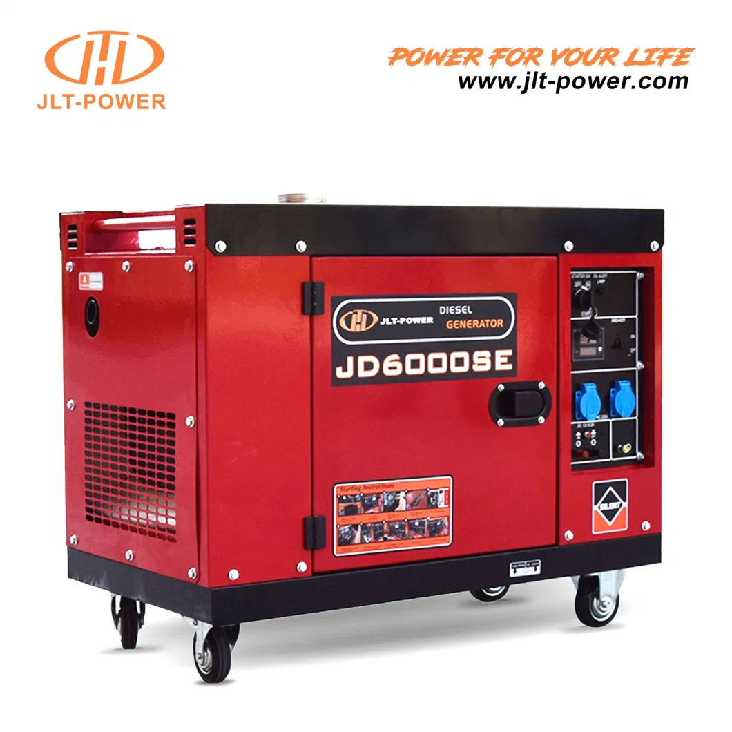 Jlt Power 7.5kVA 7.5kw 195engine Silent Diesel Generator for Home Use