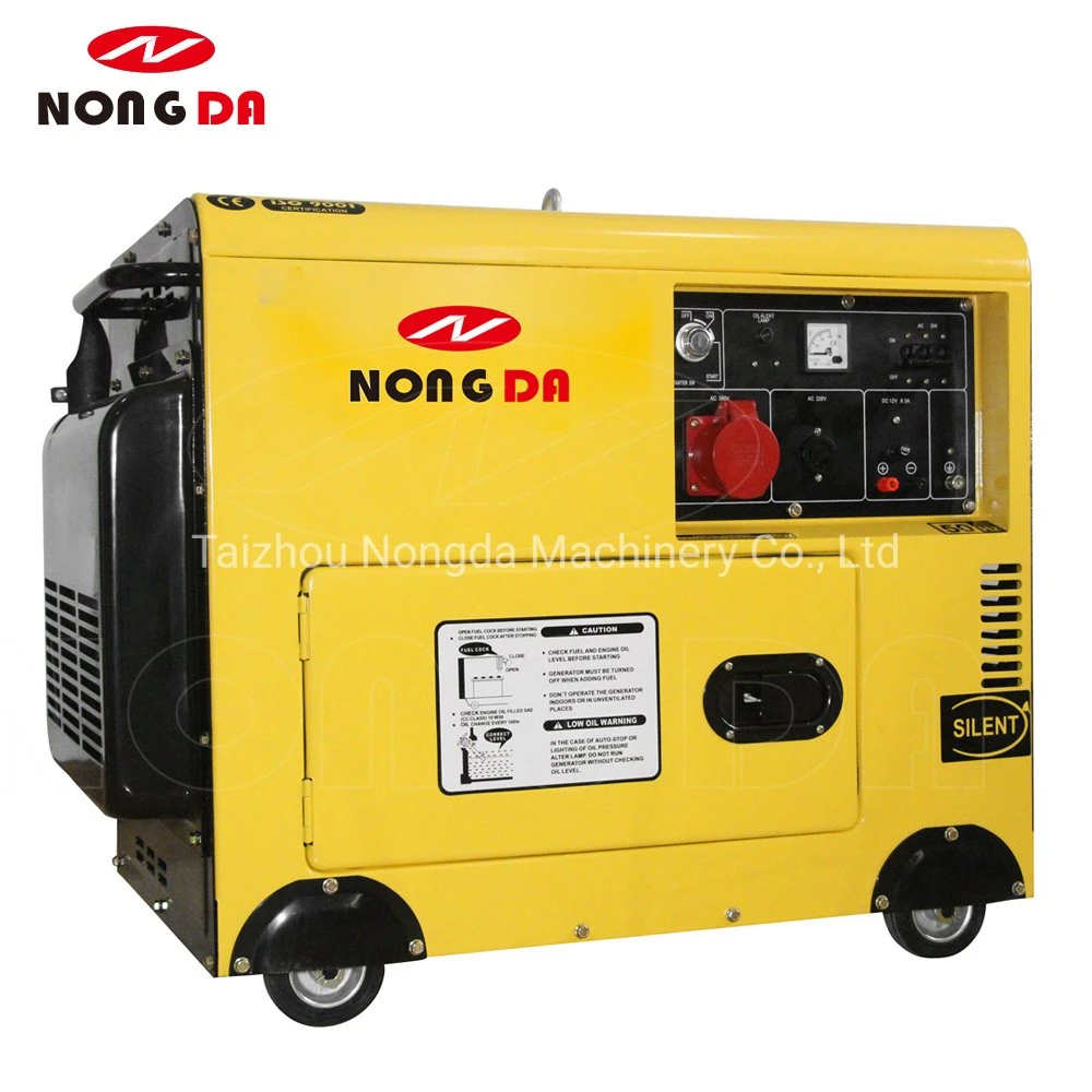 5kVA 6.5kVA 7.5kVA 8kVA Air Cooled Soundproof Silent Diesel Generator