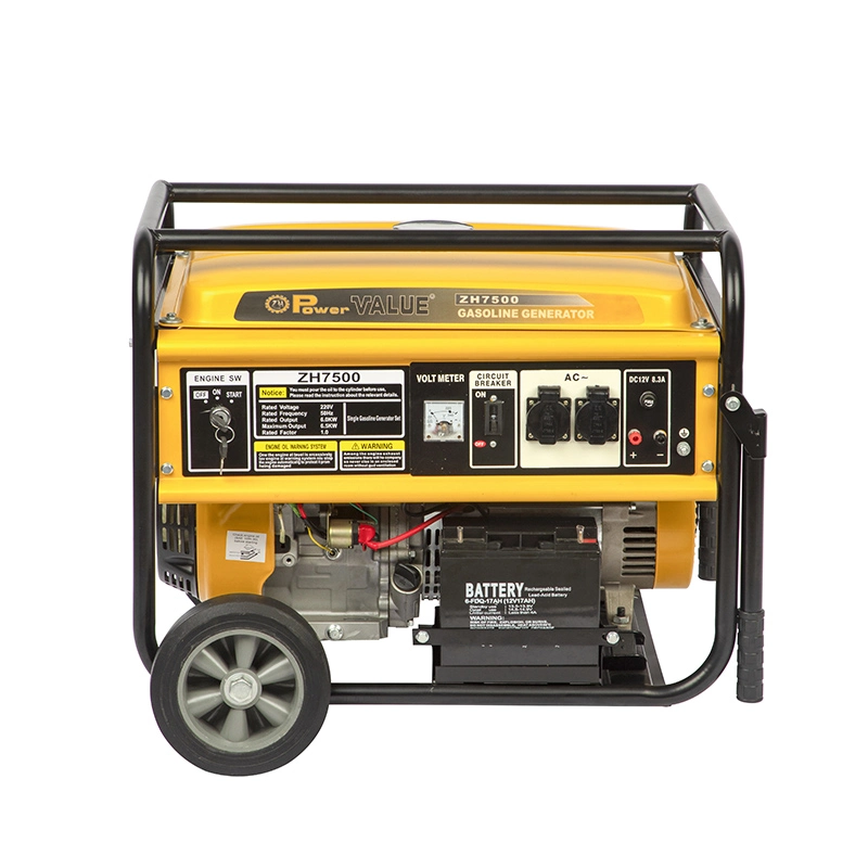 Power Value Portable Electric Start 5kw 5kVA Gasoline Generator