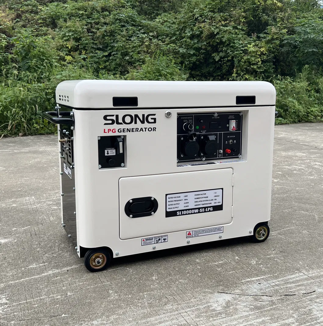 E. Slong Brand Standby Power Electric Super Silent Gasoline Generator 8kw