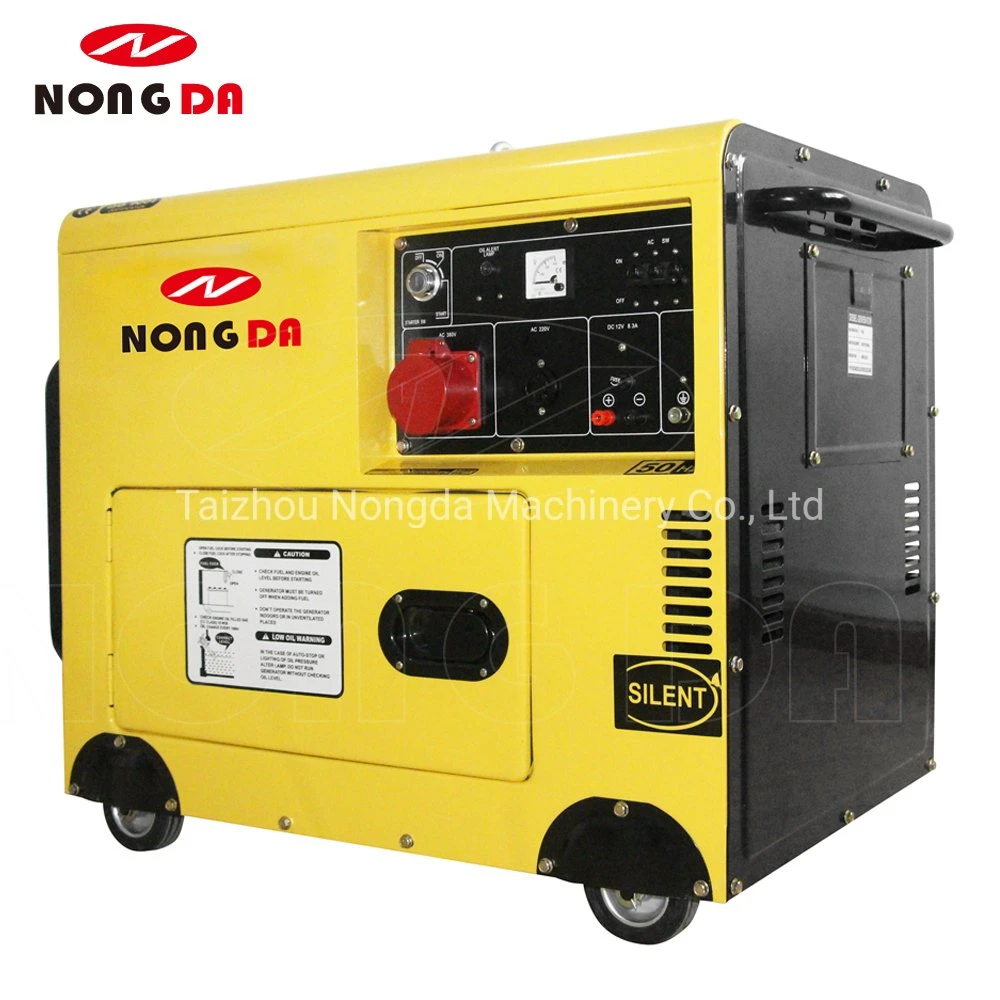 5kVA 6.5kVA 7.5kVA 8kVA Air Cooled Soundproof Silent Diesel Generator