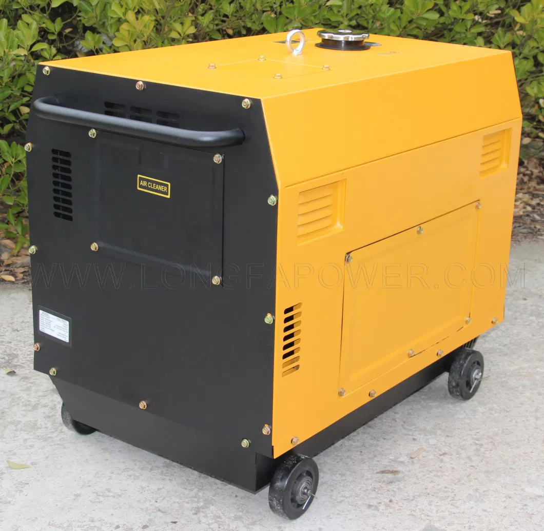 Powered by Kipor Engine Kde7000t Kde6500t 7.5 7 6.5 6 5.5 5 10 12 Kw kVA 7000W Electric Start Super Silent Soundproof Diesel Generator