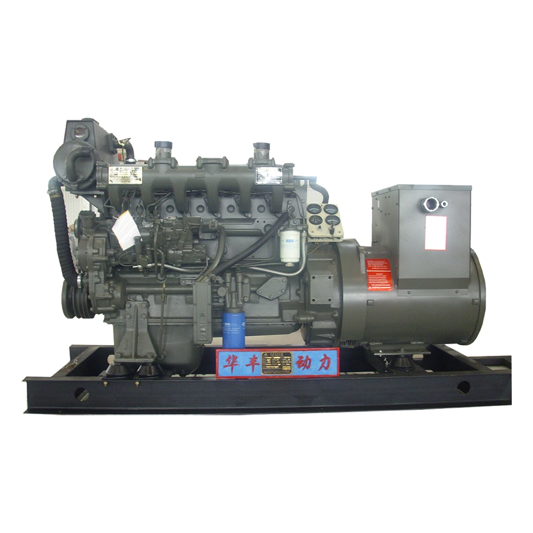 Standby Power 110 kVA Prime Power 80 Kw 100 kVA 3 Phases 50 Hz Power Factor 0.8 8 Hours Fuel Tank Water Cooled Open Diesel Generator with 100 Kw 6 Engines
