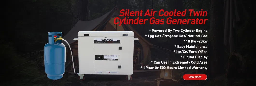 E. Slong Brand Silent 10 Kw Natural Gas Generator