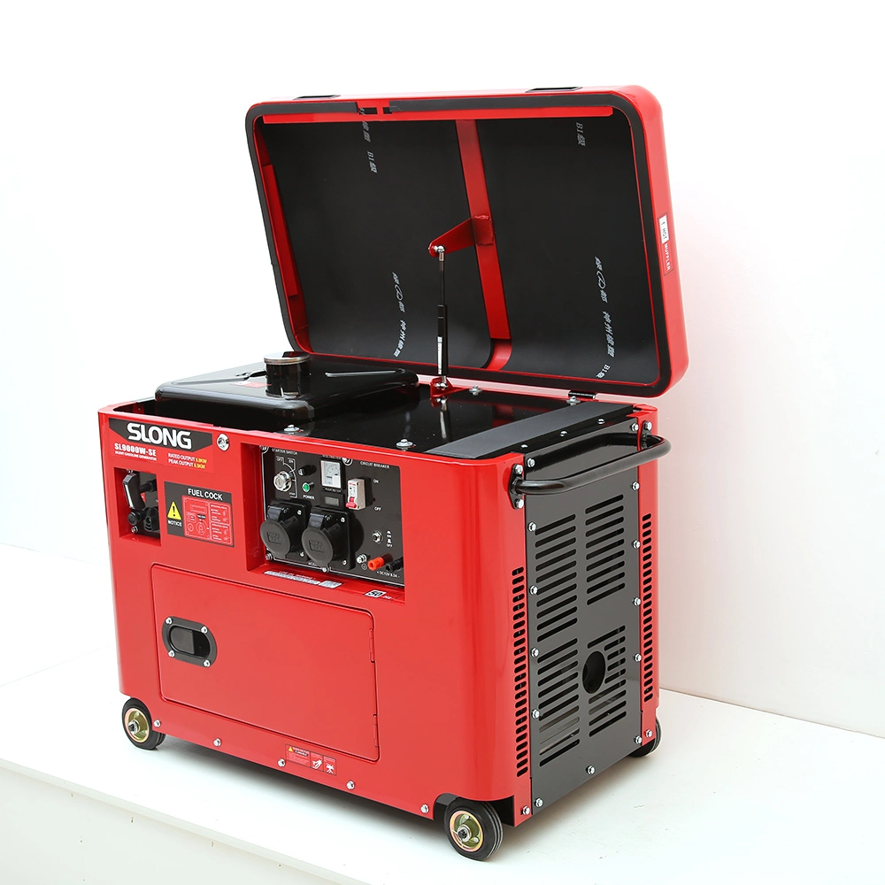E. Slong Brand Standby Power Electric Super Silent Gasoline Generator 8kw