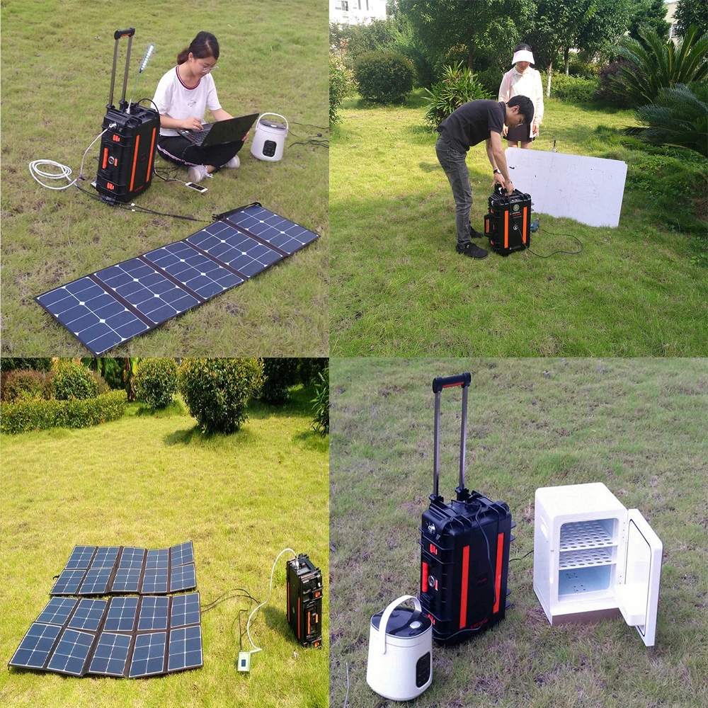 110V/220V Portable Backup Battery 3000W Solar Generator for Home and Camping Outdoor