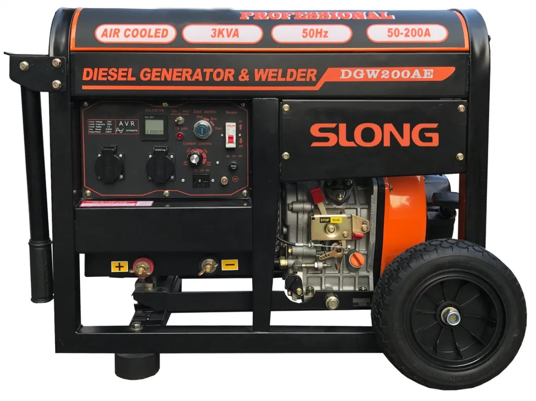 Slong Portable Diesel Welding Machine 3kw Diesel Welding Generator