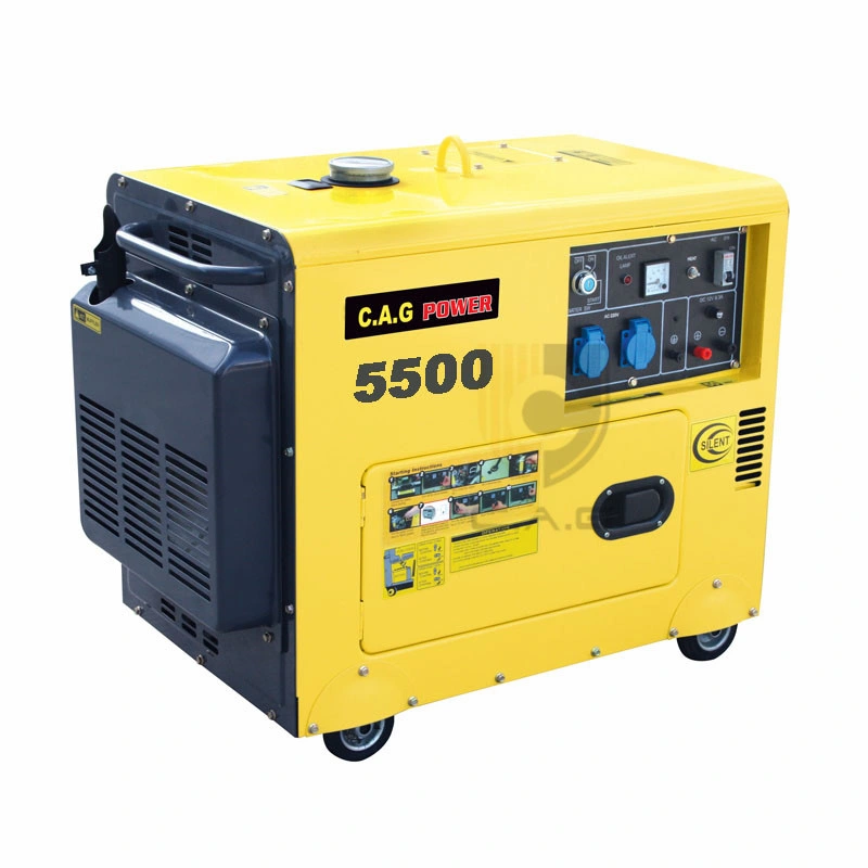 5kw 5kVA 5000W Single Cylinder 10HP Domestic Silent Diesel Generator (TP6500DGS)