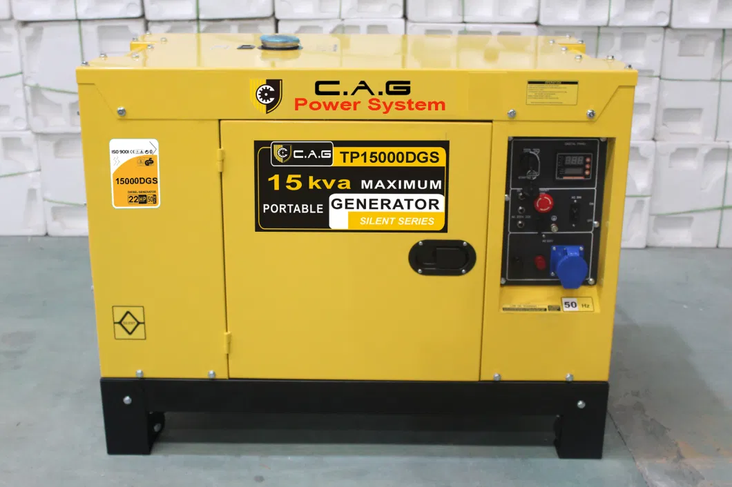 10kw/10 Kw/12 kVA Portable 3 Phase Air Cooled Diesel Engine Backup Standby Generator