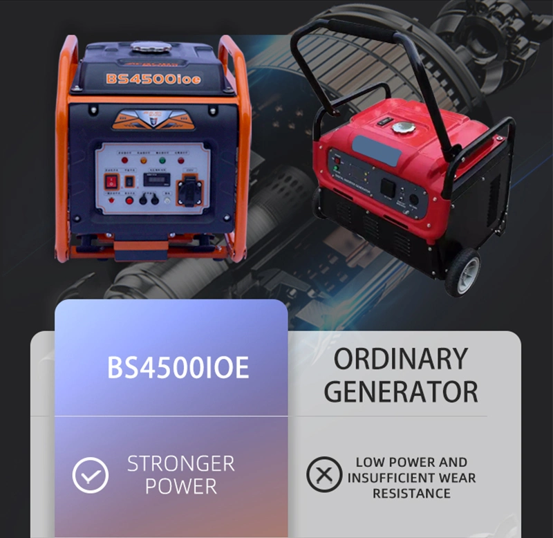 4kw 3.5kw Inverter Gasoline Engine Generator with Copper Wire Price BS4500ioe