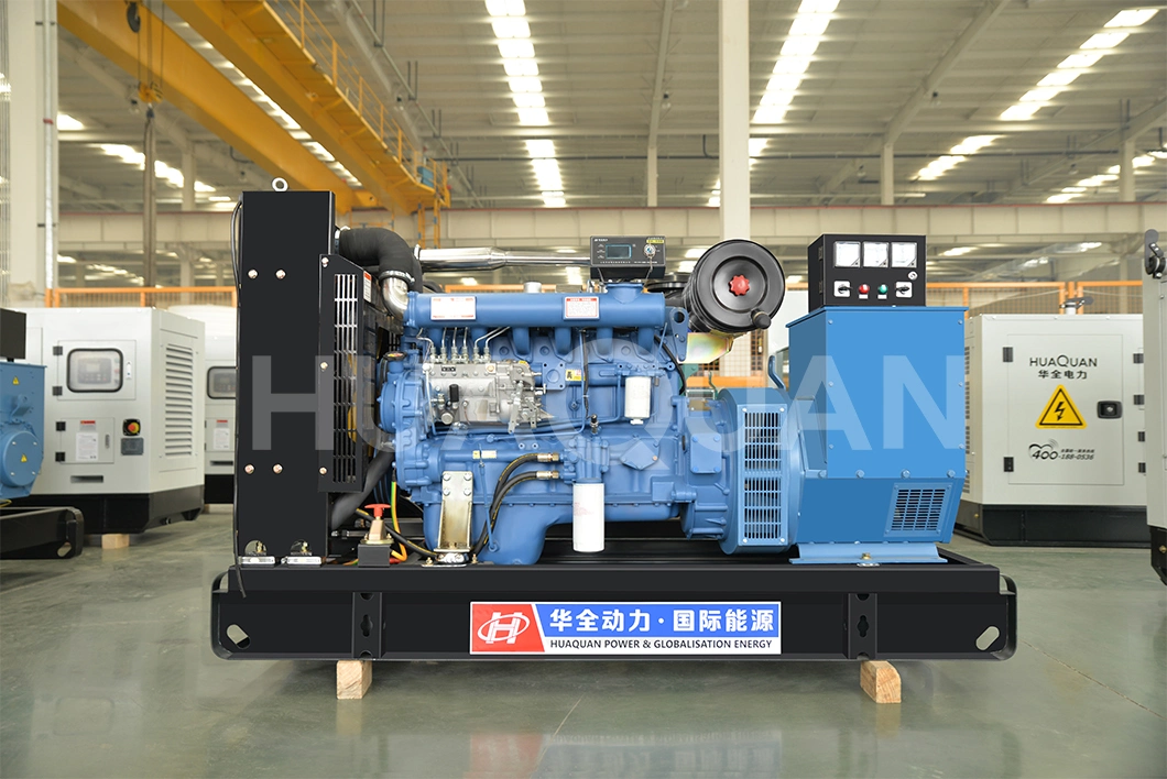 Huaquan Power High Quality Generator 10kw/20kw/30kw/50kw/80kw/100kw 125kVA with China for Standby Use Open Type/Soundproof Emergency Diesel Engine