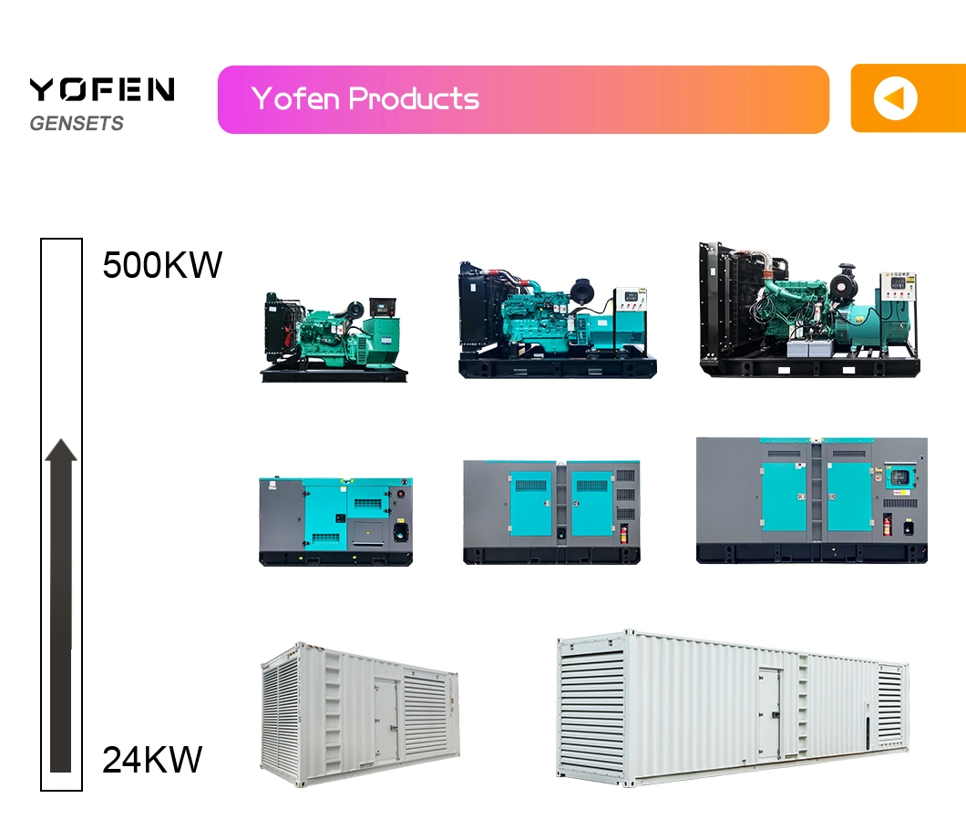 Cummins Engine 50/60/80kVA Kw Silent Canopy Generator for Home Use with Yongfengsheng