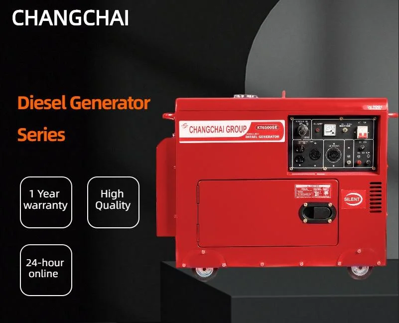 Portable 6kw 6kVA 10HP Diesel Engine Powered Super Silent Diesel Generators for Home Use