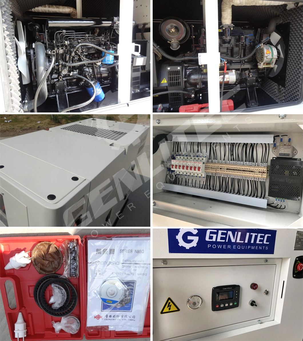 Water Cooled 3 Phase 20kVA Generator 20 kVA Portable Changchai Silent Diesel Generator