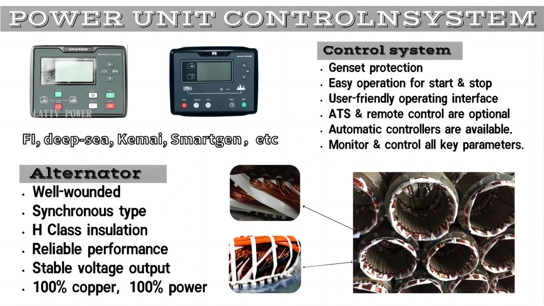 Silent/Soundproof /Electric Silent Type /Open Type Marine Diesel Emergency Generator