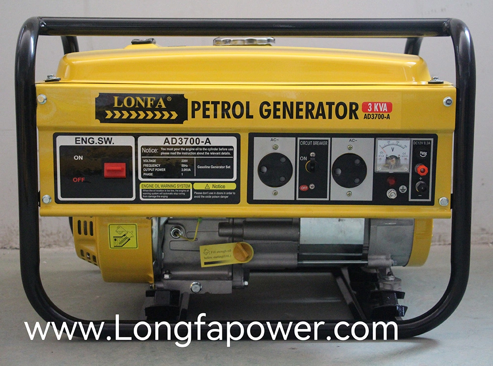 Hot Sale Portable Manual Start 1000 W 1 kVA 1 Kw 1500 W 1.5 kVA 1.5 Kw 3000 W 3 kVA 3 Kw 7kw 7kv Home Use Petrol Generator by Gasoline Engine with CE Soncap