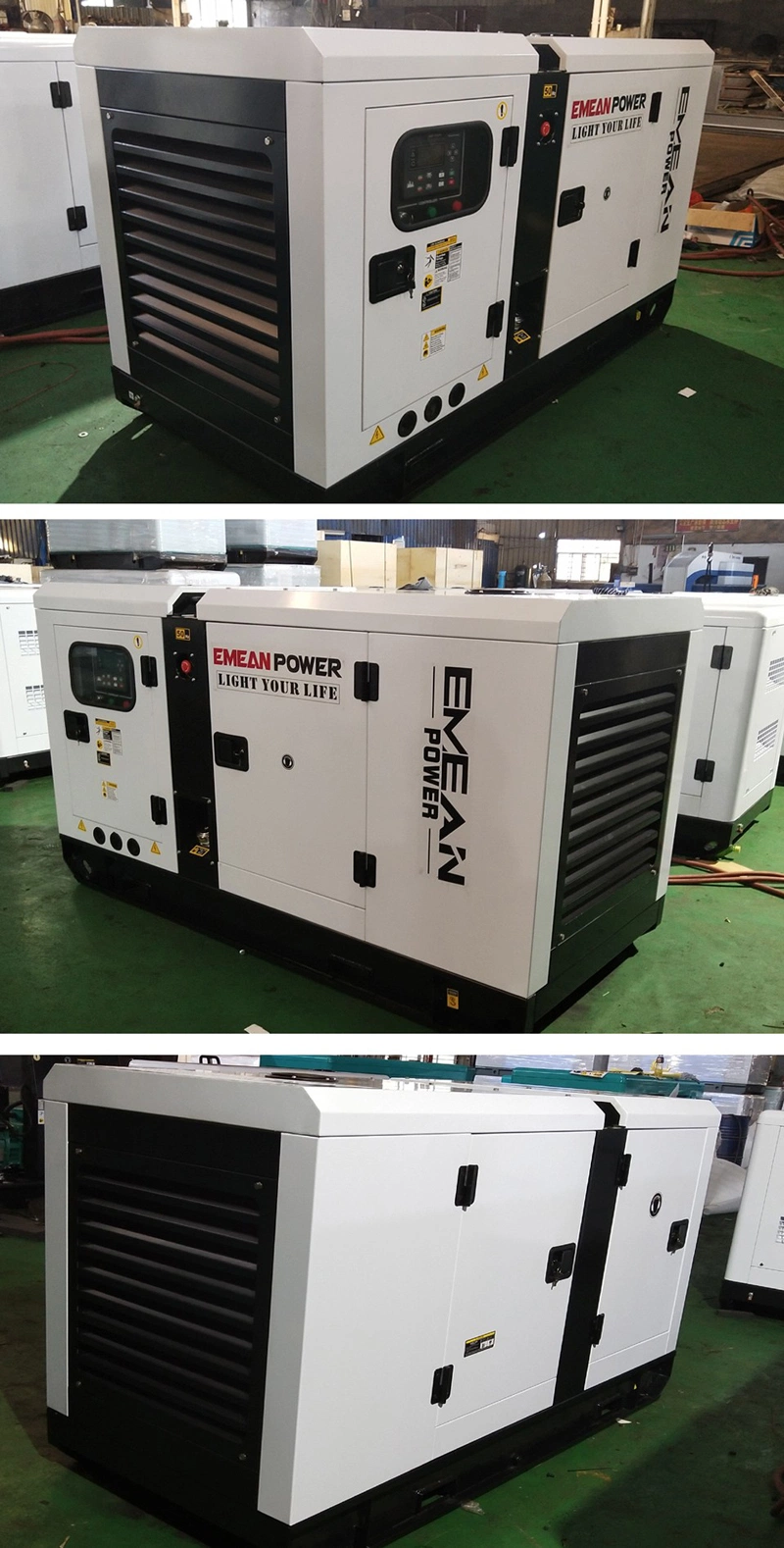 China Suppliers Diesel Generator Set 20 kVA 30kVA 50kVA Silent Type Generator 70kVA 100 kVA