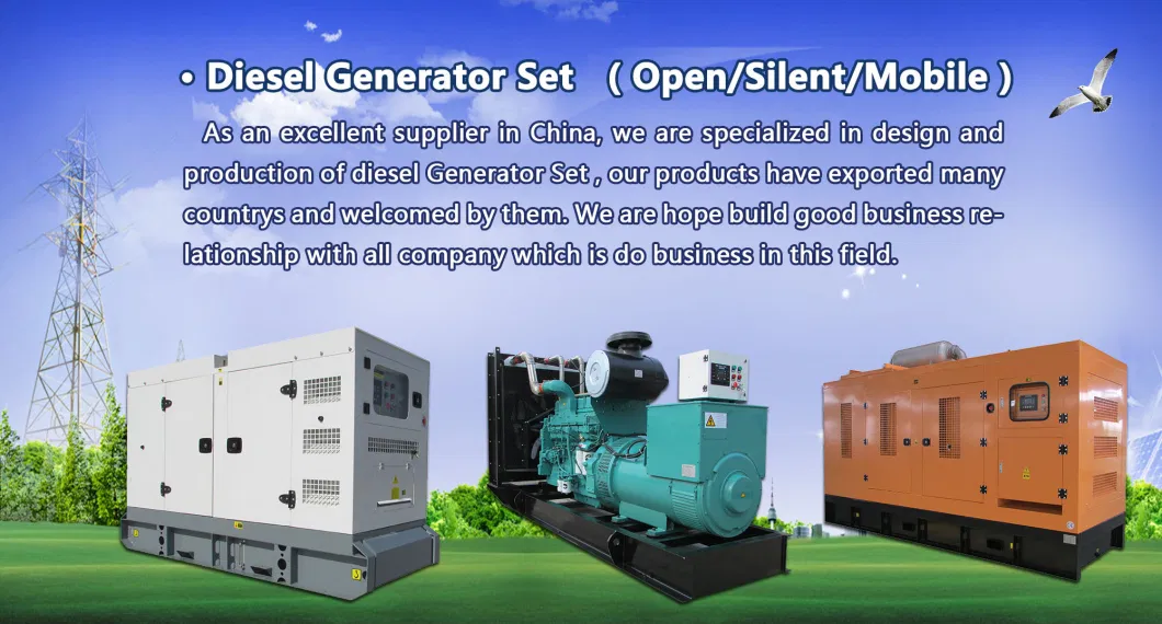 Electric Diesel Power Generator 8kw-1800kw with Silent Soundproof Trailer Type