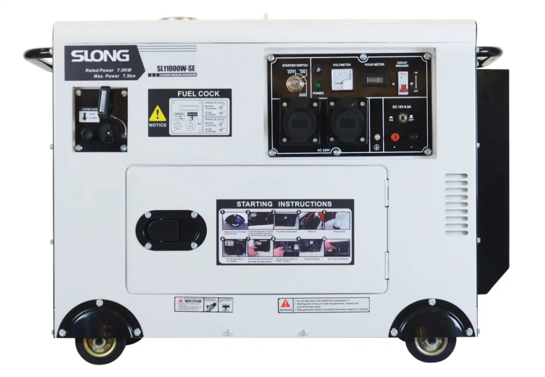 Slong LPG Natural Gas Gasoline Dual Fuel Generator 5kw to 17 Kw