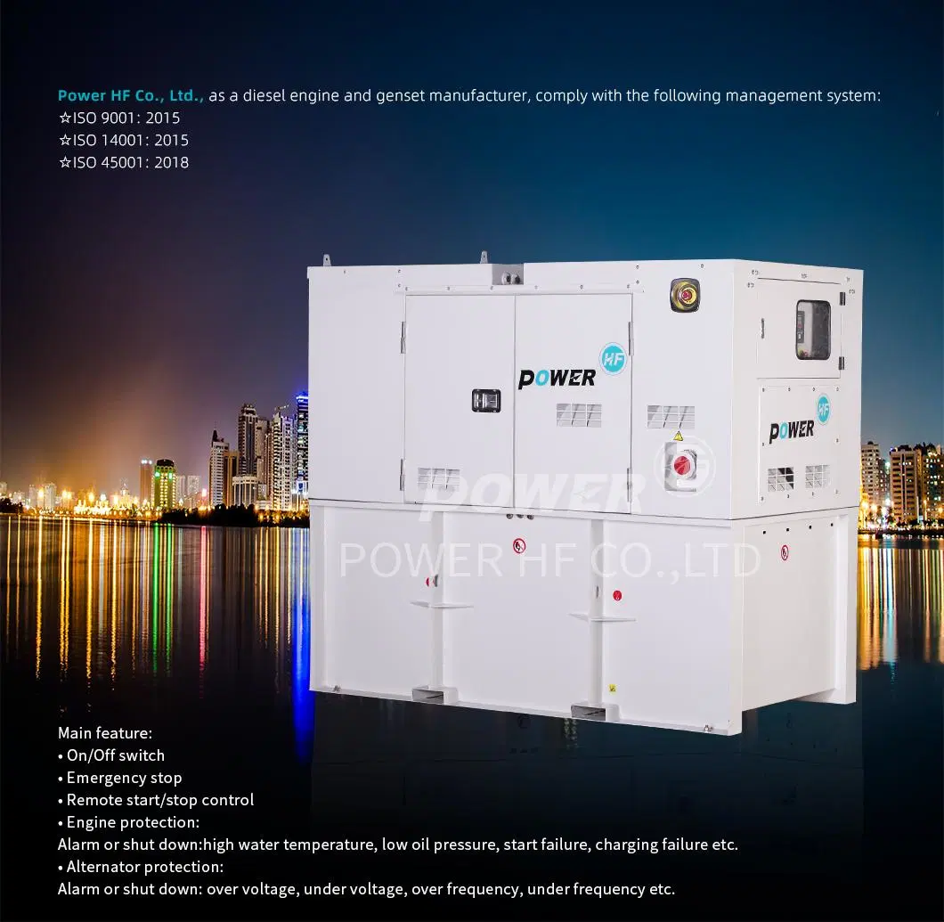 Factory Price Large Silent Diesel Generator Set 30/150/200/250/300/350/500 Kw kVA 220V 380V 400V Customized Power Generators