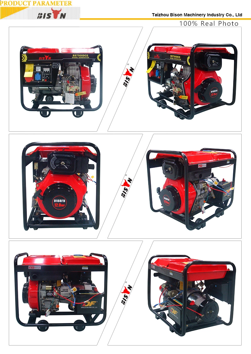 Bison 3kw Portable Small Diesel Generator Price Sound Proof 6HP 3kv Inverter Electric Power Generator 3 Kw