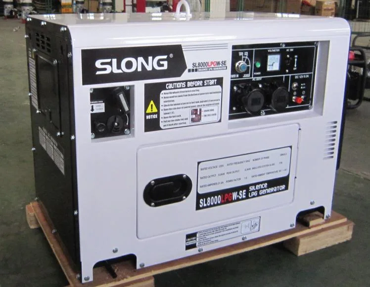 Slong LPG Natural Gas Gasoline Dual Fuel Generator 5kw to 17 Kw