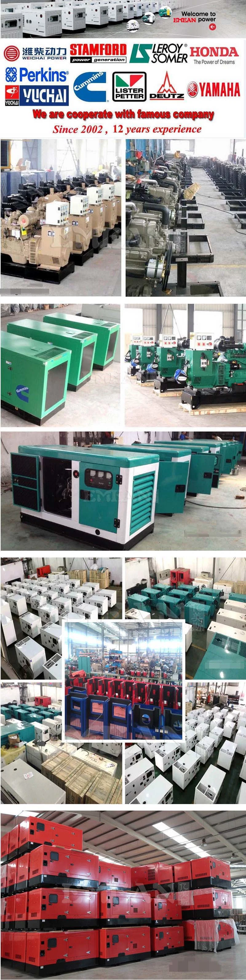 China Suppliers Diesel Generator Set 20 kVA 30kVA 50kVA Silent Type Generator 70kVA 100 kVA