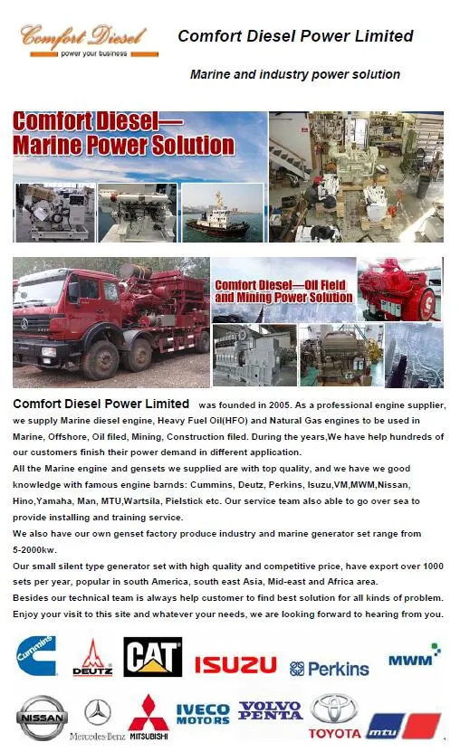 Used Rebuilt Second Hand Diesel Generator Set Cummins Cat Volvo Mtu Perkin Mitsubishi Kubota Yanmar Man with Lower Hours Power Range From 10-5000kw