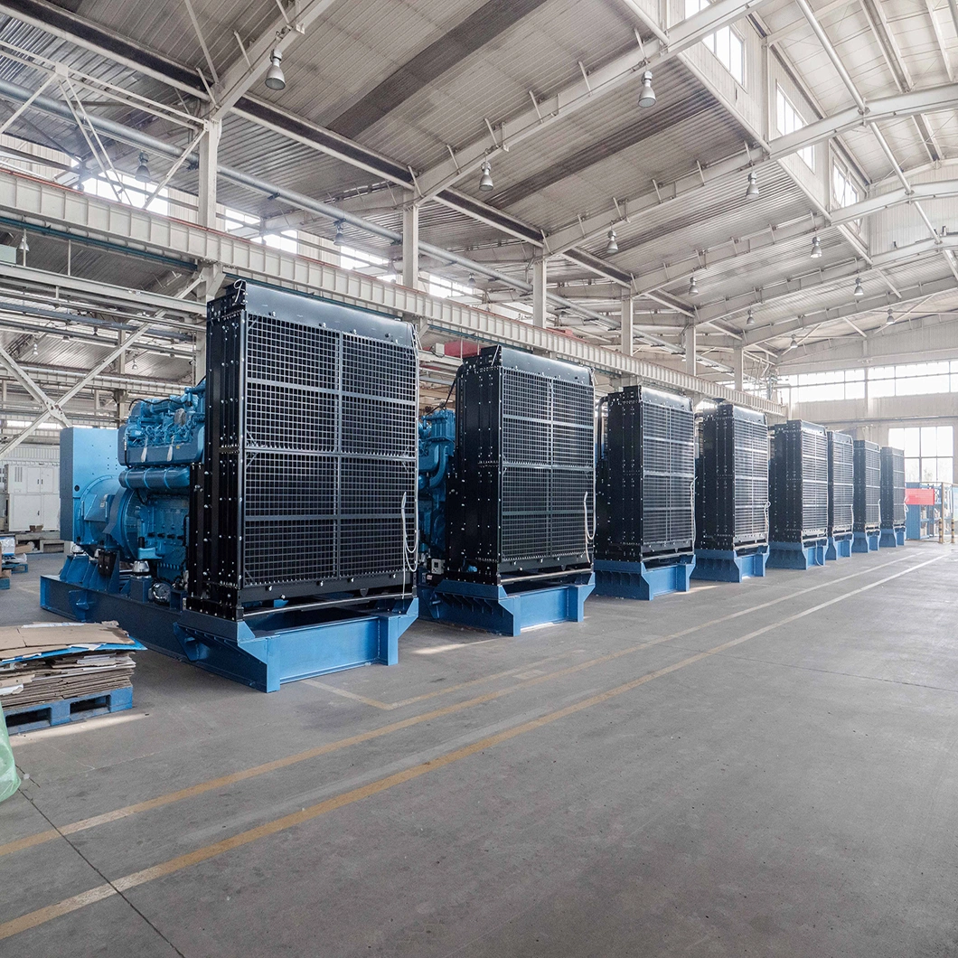 2500 kVA 2000 Kw 3 Phases 50 Hz Water Cooled 400/230 V Soundproof Baudouin 12 Cylinders 4 Strokes 1500 Rpm Engines Powered Open Frame Container Diesel Generator