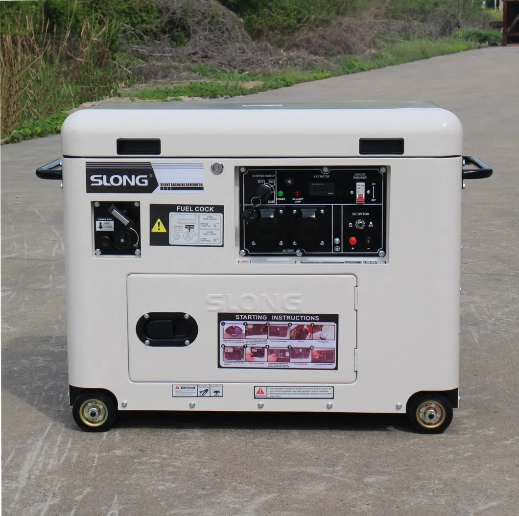 E. Slong Brand Standby Power Electric Super Silent Gasoline Generator 8kw