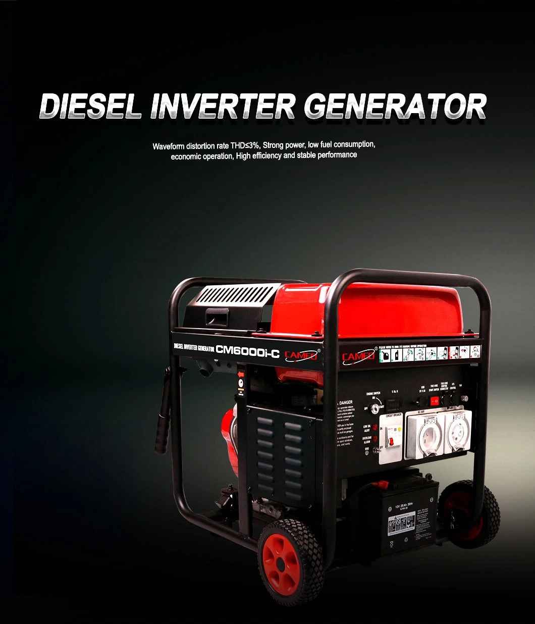High Quality 5000W 5000 Watt Dynamo Inverter Diesel Generator 220V