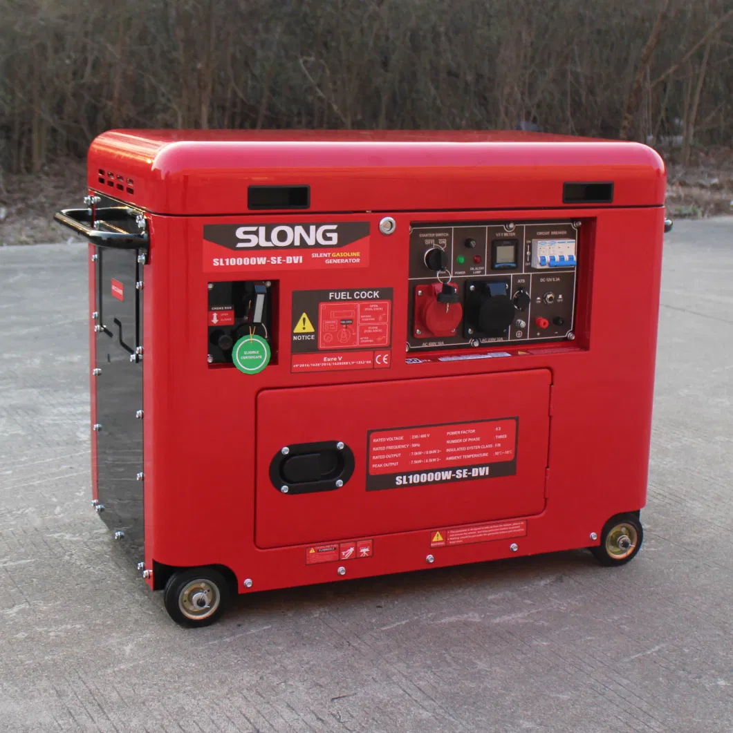 E. Slong Brand Standby Power Electric Super Silent Gasoline Generator 8kw