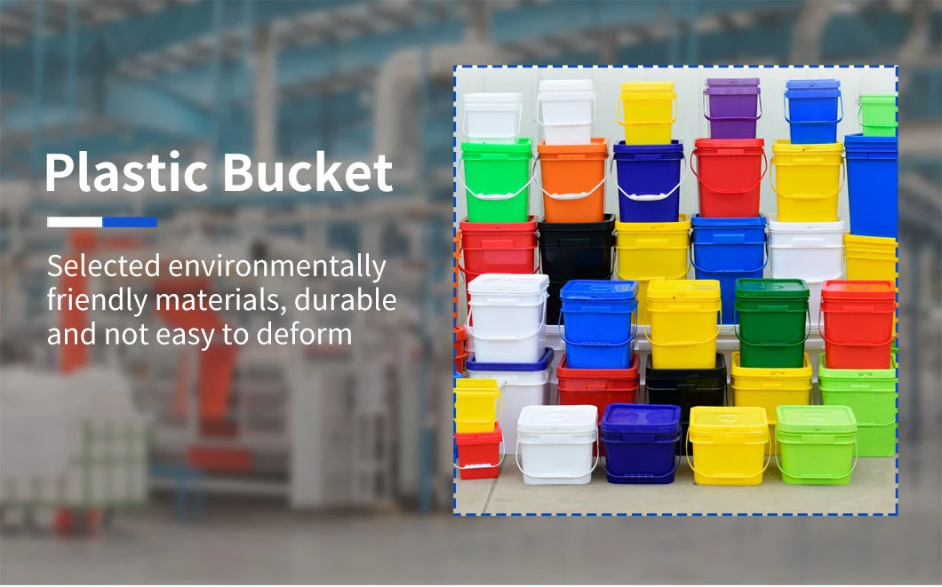 Plastic Bucket Factory Iml Color Customized PP Plastic Bucket for Ice Cream Container with Handle