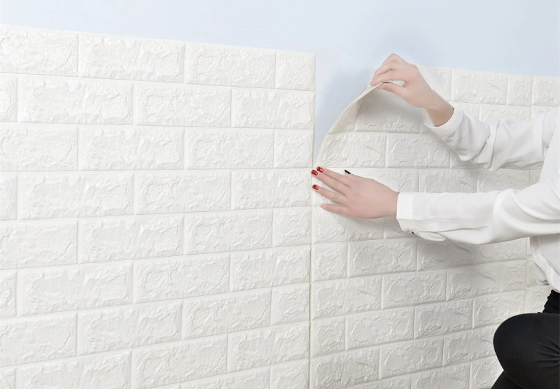 3D Faux Brick Wall Decals Self-Adhesive Tile Sticker Waterproof Home Decor