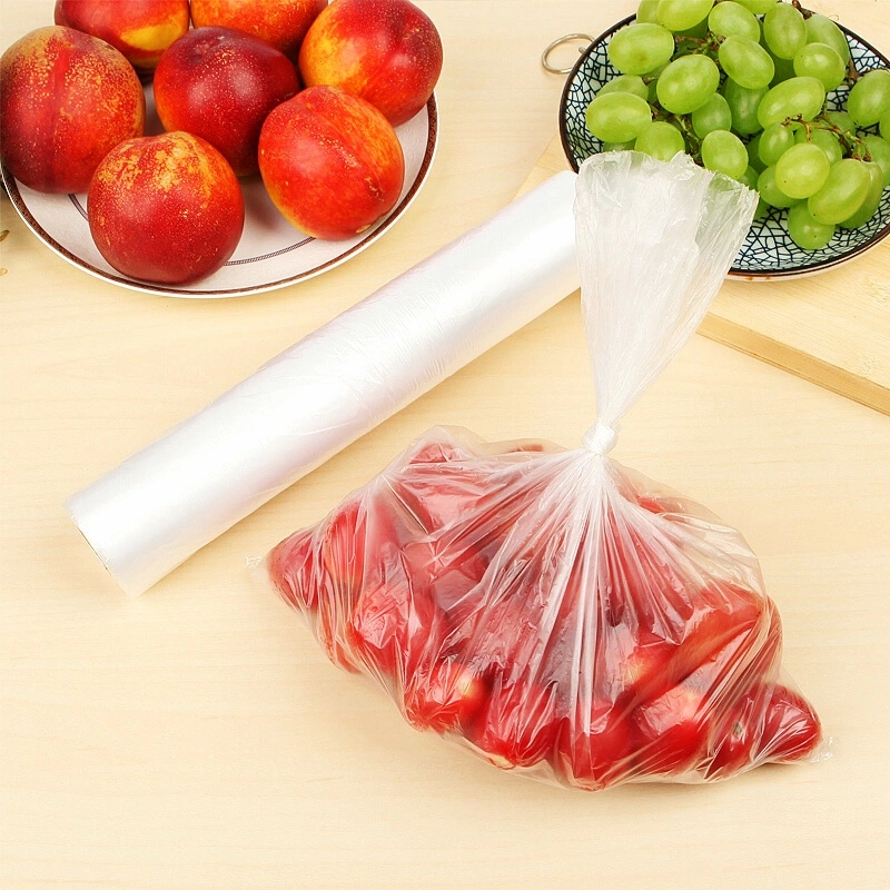 Wholesale Low Price Durable Transparent Flat Food Plastic Packaging PE Shopping Bags