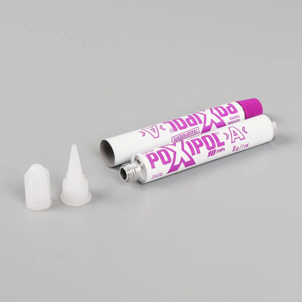 Empty Adhesive Packing Collapsible Aluminum Tube for Glue