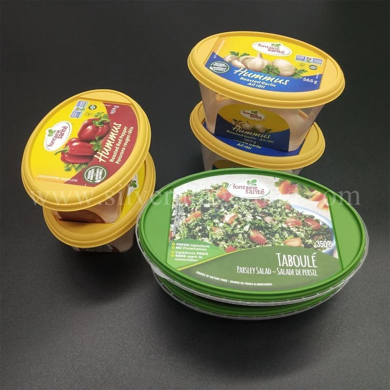 350g/450g/550g Custom Iml Food Grade PP Plastic Packaging Box for Food/Sauce