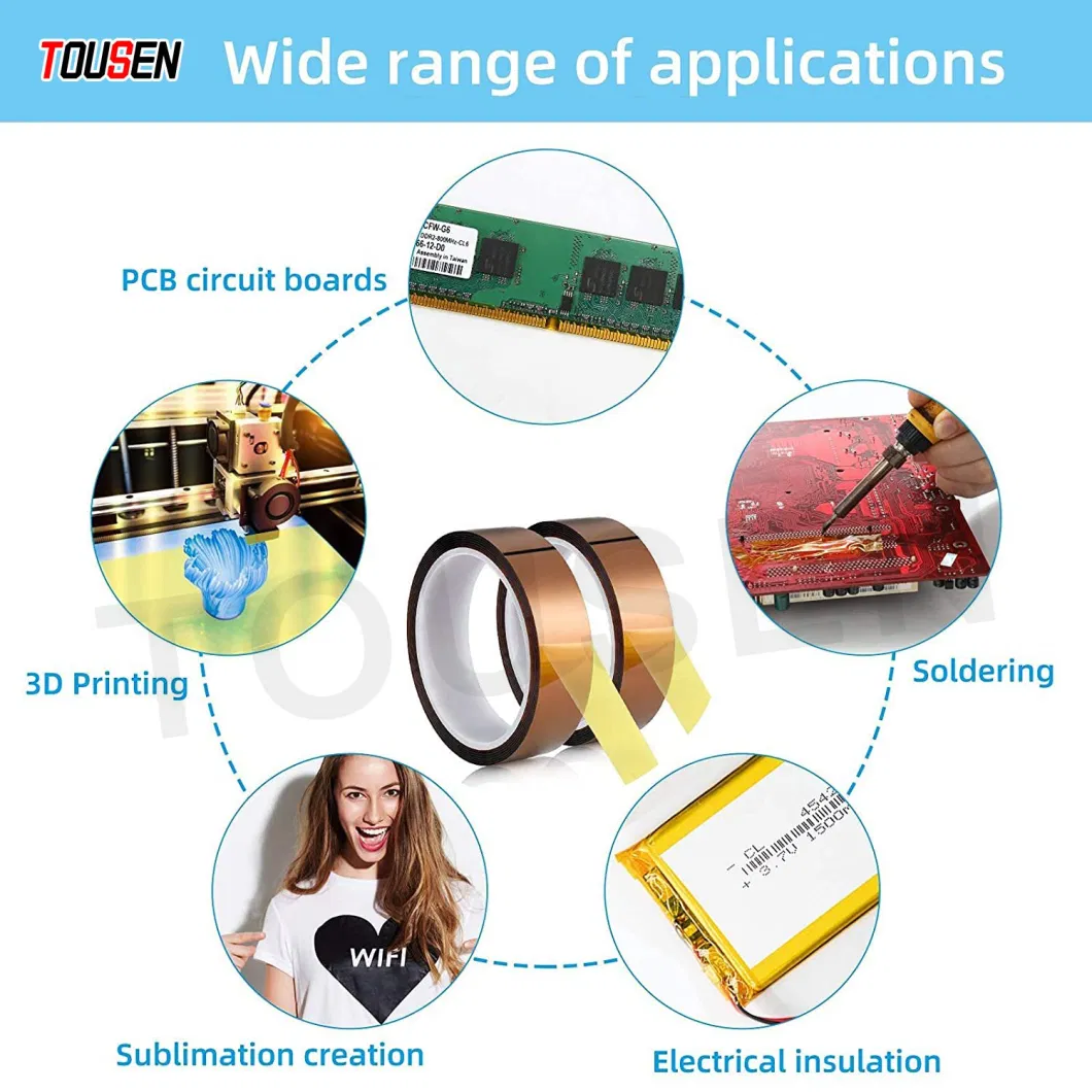 Pi Film Tape High Temperature Thermal Conductive Transfer Tape Factory Produced Wholesale Good Endurance for LCD-TV