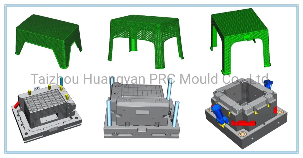 New Design Two Layer Student Iml Plastic Coffee Table Injection Mould P20 Good Price Quality