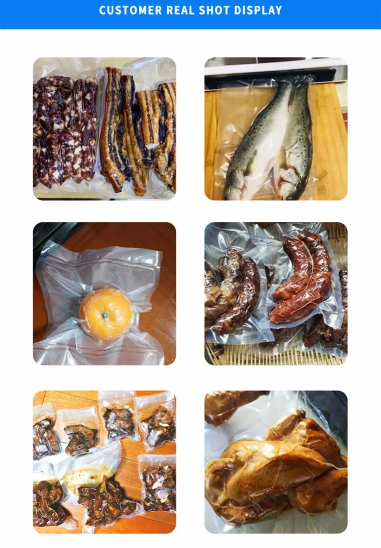 Long Lasting Transparent Food Grade Sealer Storage Bags for Food