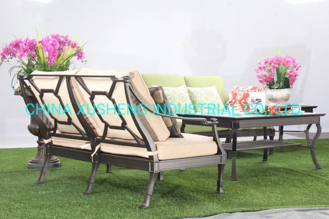 Outdoor Patio Furniture Coffee Table Cast Aluminum