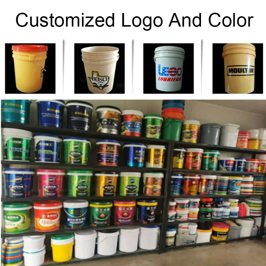 Plastic Bucket Factory Hot Sale Wholesale Iml Color Customized PP Plastic Bucket for Ice Cream Container 2L with Handle