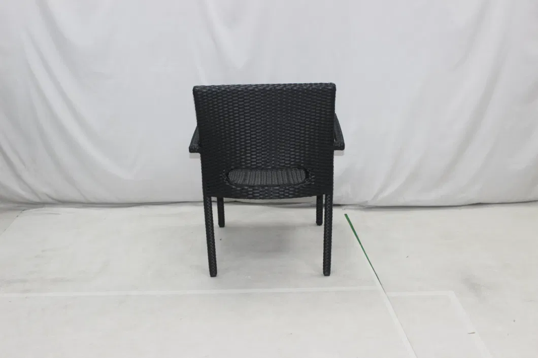 Wholesale 5 Pieces Rattan Patio Dining Set Outdoor Restaurant Square Table and Chairs Furniture