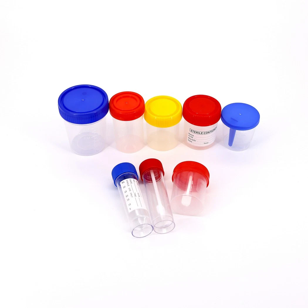 Individual Package/ in Bulk Disposable Specimen Sample Collection Container with Spoon