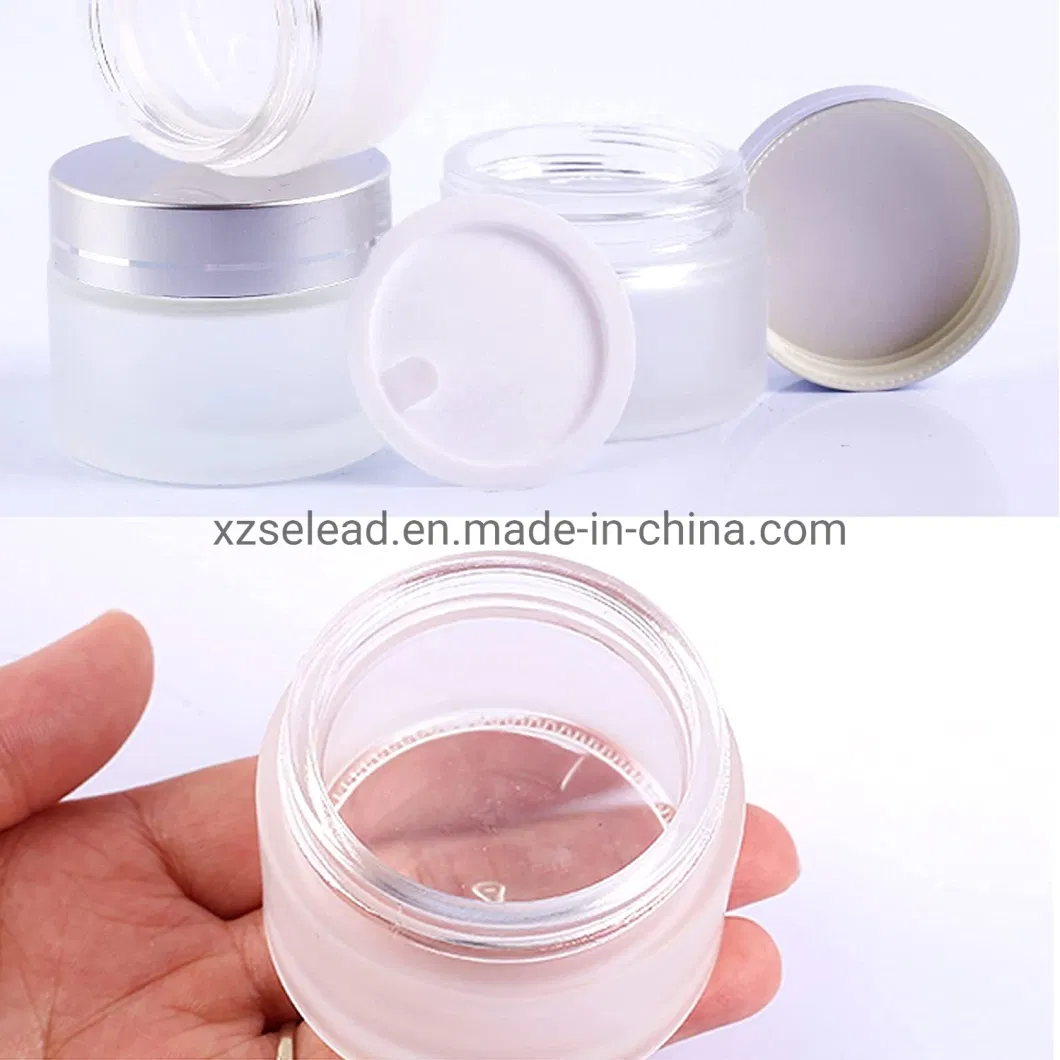 Factory Wholesale Custom Empty Frosted Cosmetic Eye Face Cream Jar Skin Care Cream Package