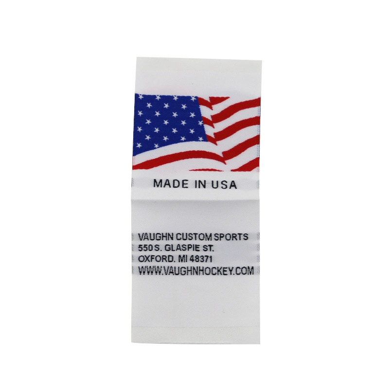Manufacturer High Density Us Flag Woven Label