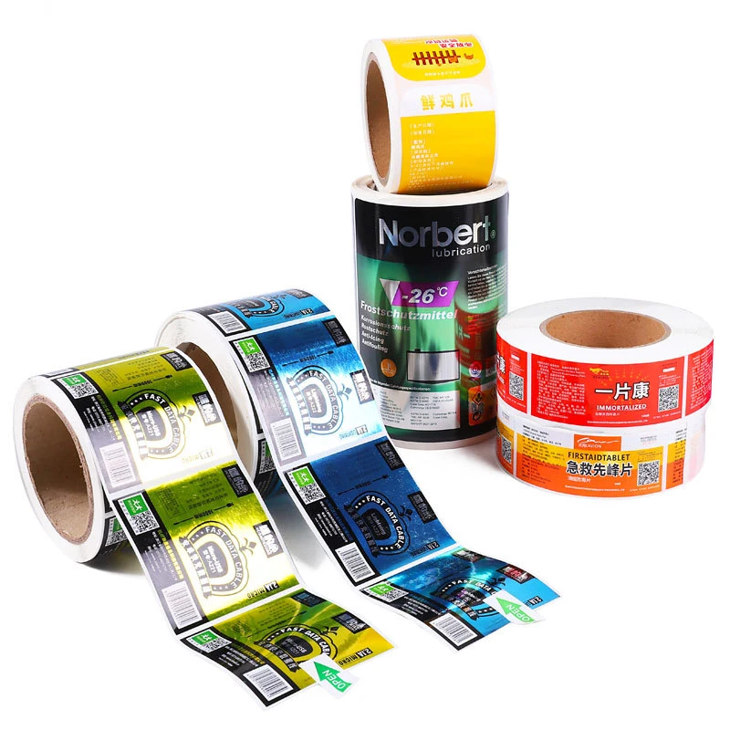 Printing All Kinds of Self-Adhesive Labels Food and Drug Labels Hot Stamping Cosmetics and Skin Care Bottles Label Stickers