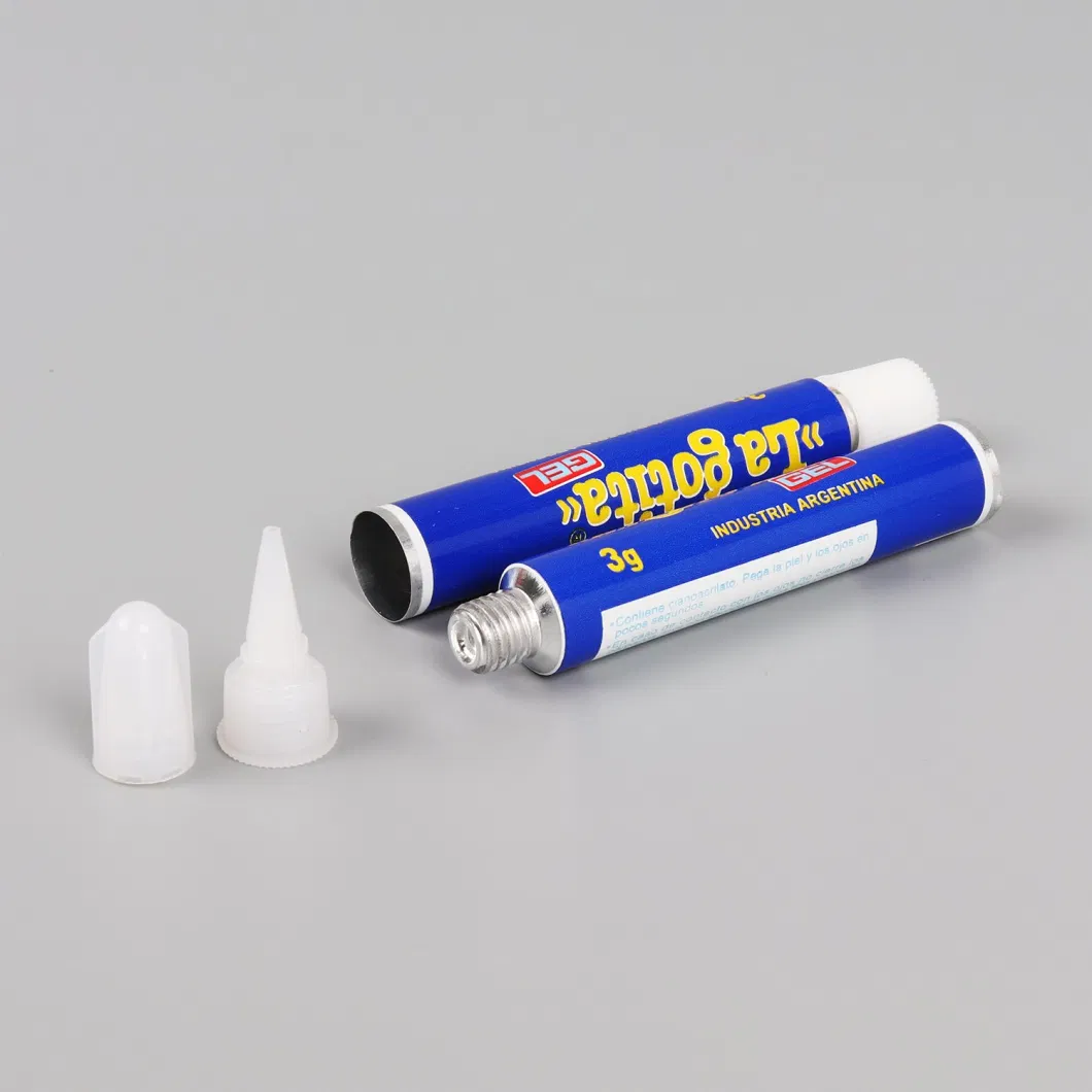 Empty Adhesive Packing Collapsible Aluminum Tube for Glue