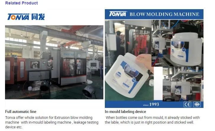 Tonva Extrusion Blowing Machine with Iml for Jar Bottle Production Fully Automatic